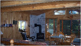 Interior of Echo Trail Cabin