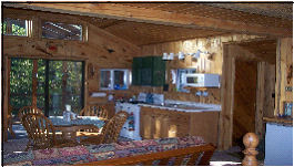 Interior of Echo Trail Cabin