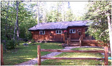 Summer exterior view, Echo Trail cabin